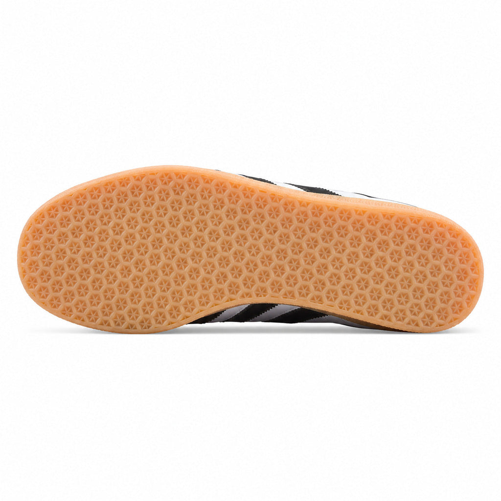 Adidas Gazelle azul cielo preto laranja suela borracha vista inferior