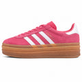 Adidas Gazelle Bold ante rosa fucsia branco plataforma gum lateral izquierda