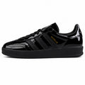 Adidas Gazelle Bold charol preto suela negra lateral izquierda