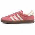 Adidas Gazelle Indoor rosa crema lateral derecha suela borracha