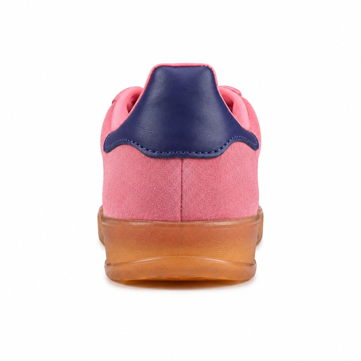 Adidas Gazelle Indoor rosa preto marino detalle talón azul-marinho