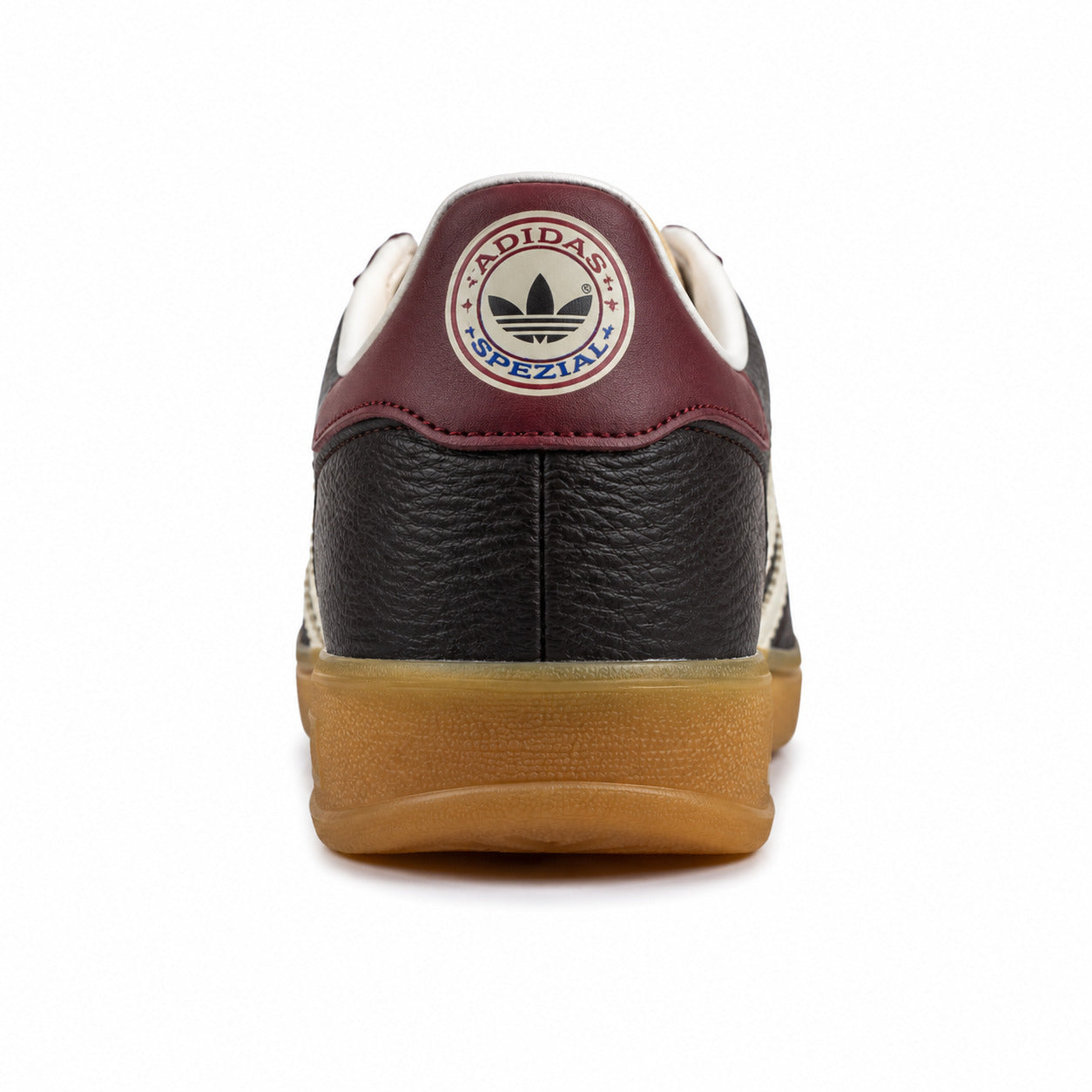 Adidas Gazelle Indoor Spezial castanho burdeos detalle talón patch Spezial