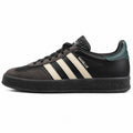 Adidas Gazelle preto crema verde suela negra lateral izquierda