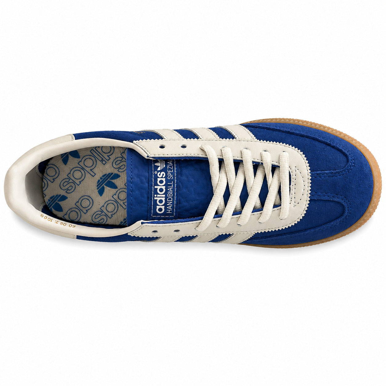 Adidas Handball Spezial azul crema 75th vista superior cordones