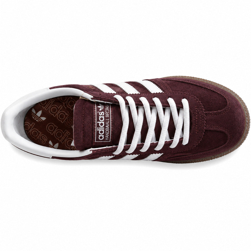 Adidas Handball Spezial ante burdeos branco vista superior plantilla