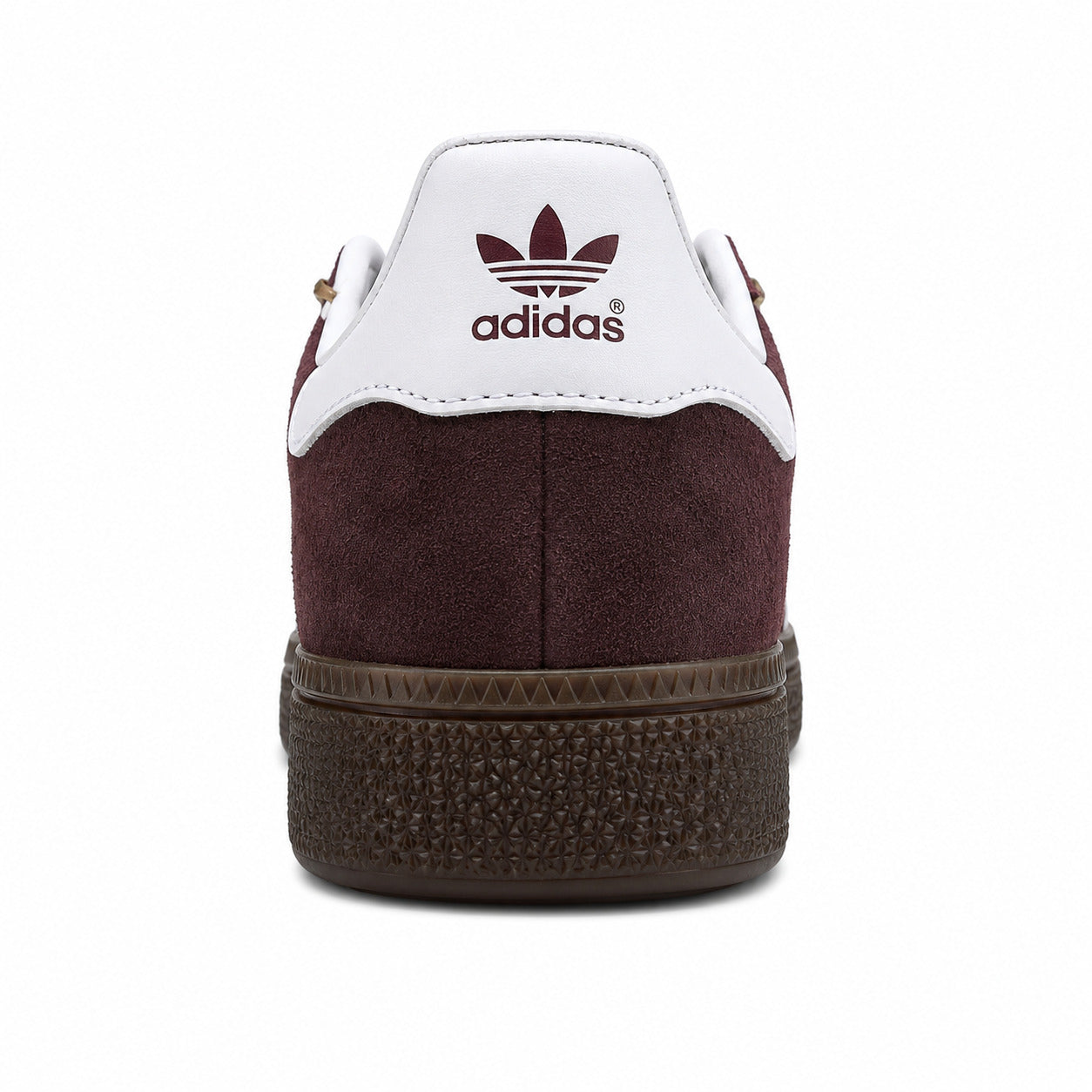 Adidas Handball Spezial ante burdeos branco detalle contrafuerte trasero