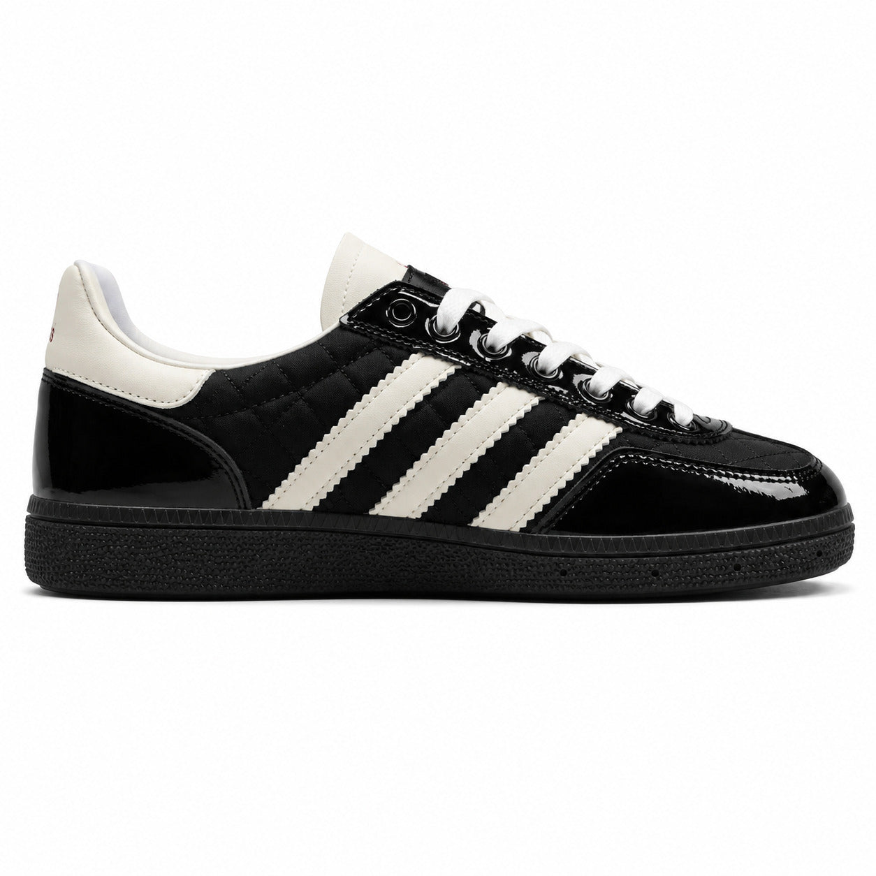 Adidas Handball Spezial charol preto crema vista lateral izquierda