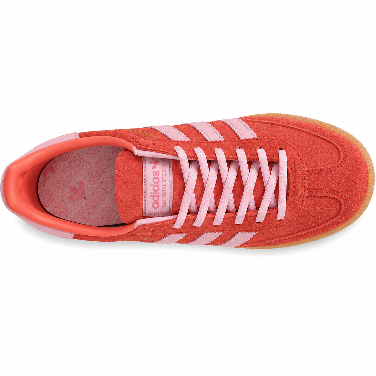 Adidas Handball Spezial ante coral rosa claro vista superior plantilla