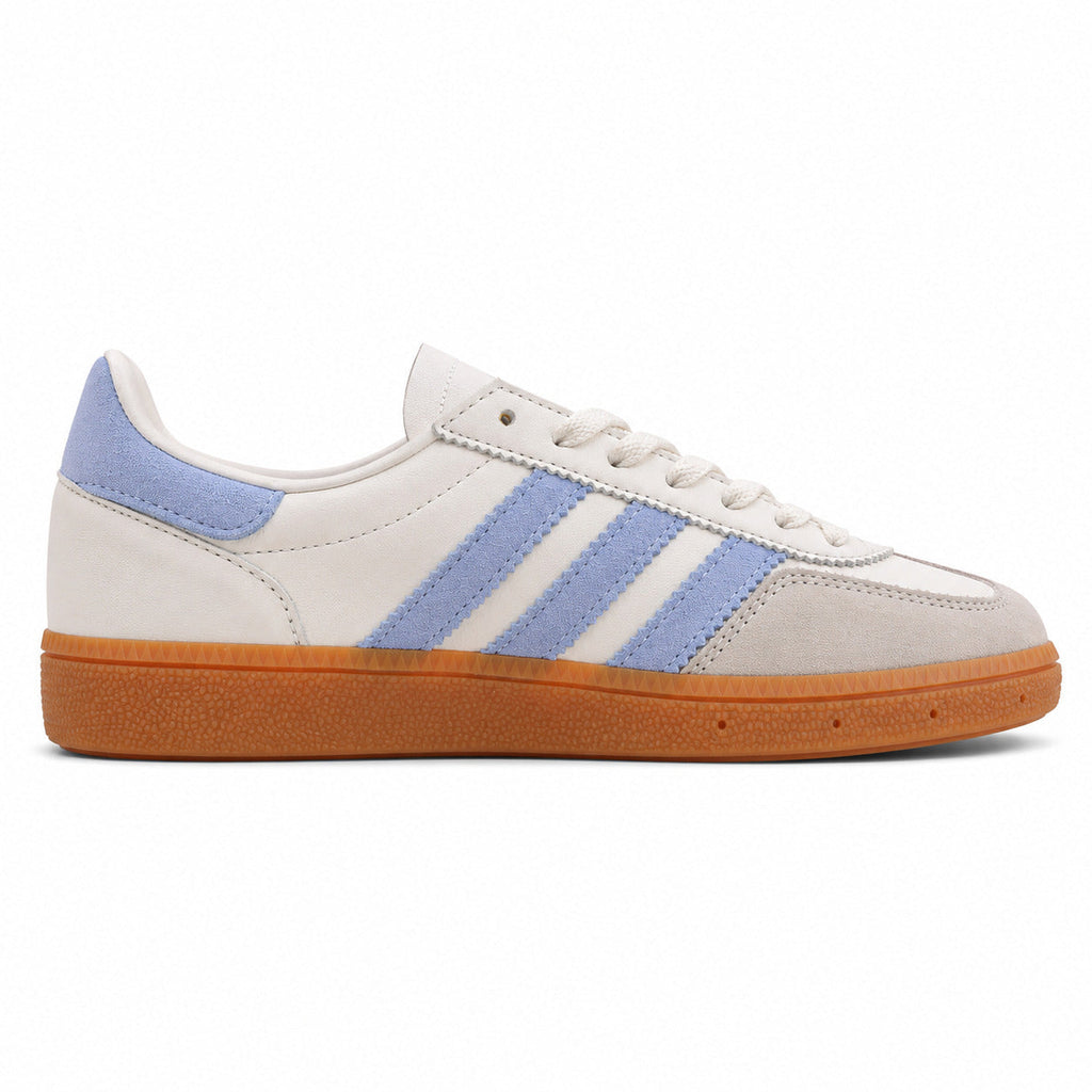 Adidas Handball Spezial crema azul cielo lateral derecho suela borracha