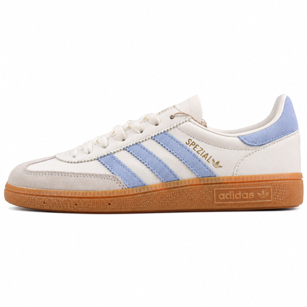 Adidas Handball Spezial crema azul cielo lateral izquierdo suela borracha