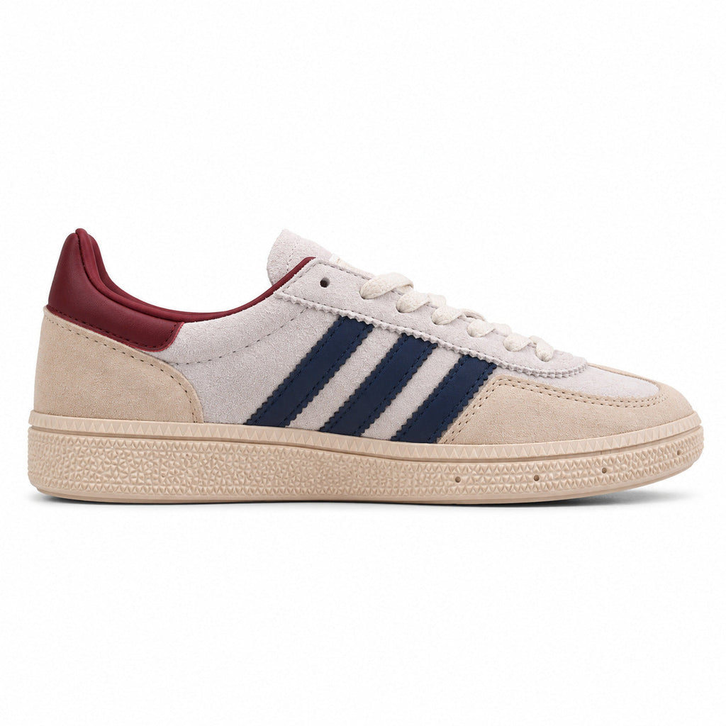 Adidas Handball Spezial crema azul-marinho burdeos lateral derecha