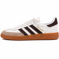 Adidas Handball Spezial crema castanho oscuro ante lateral izquierdo suela borracha