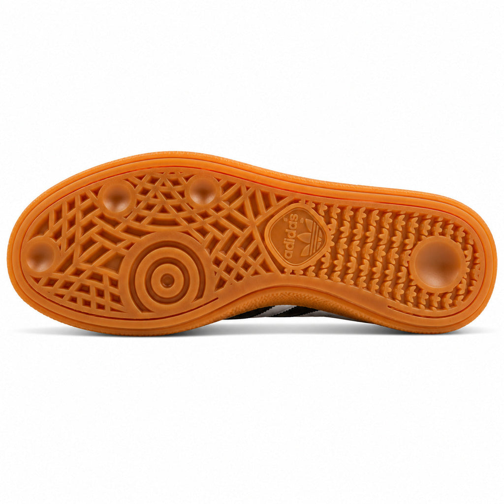 Adidas Handball Spezial crema castanho oscuro suela borracha vista inferior