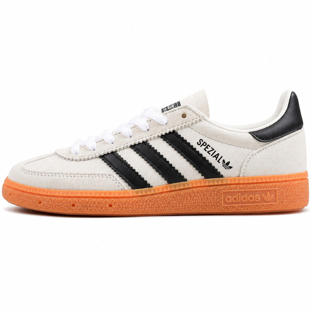 Adidas Handball Spezial crema preto suela laranja lateral izquierdo