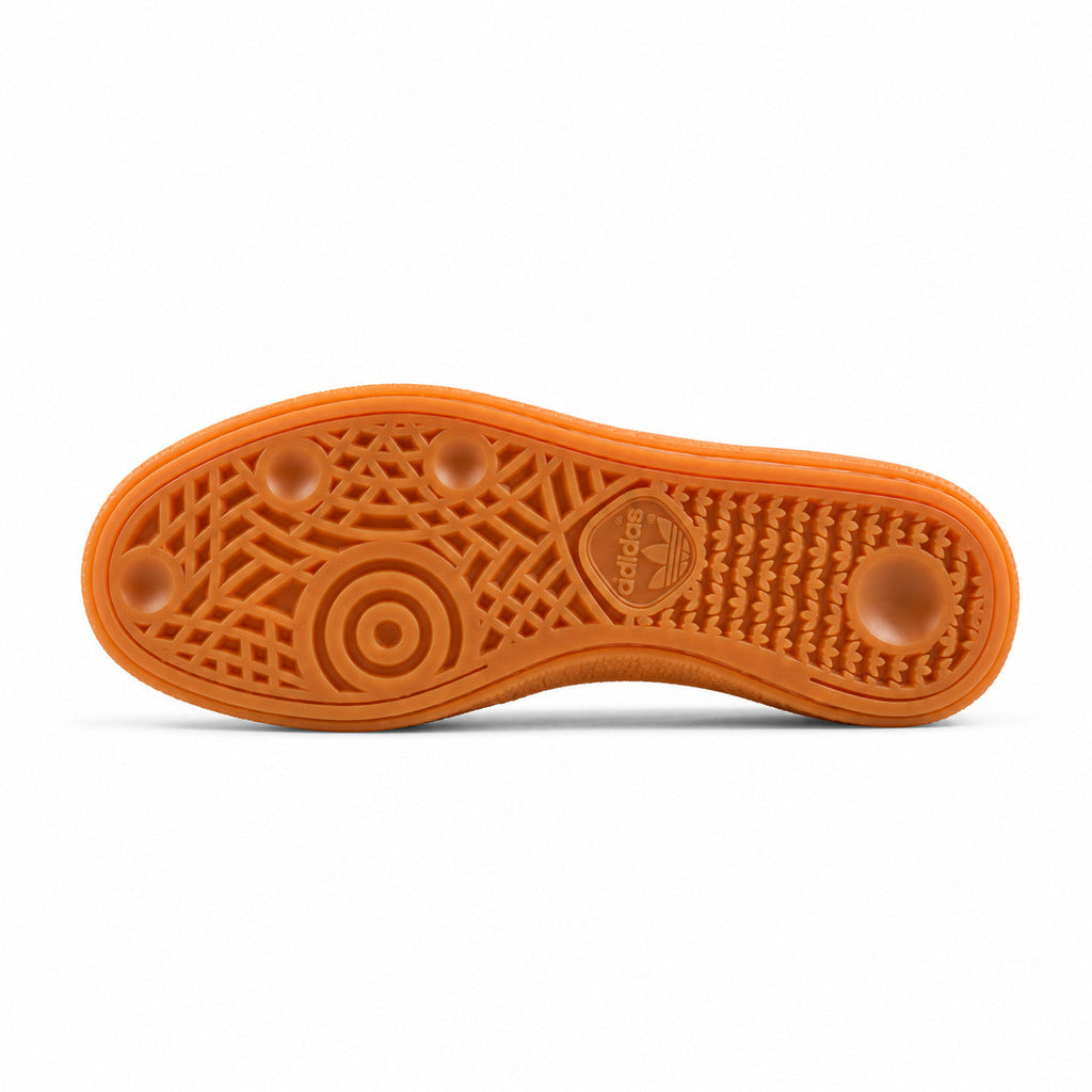 Adidas Handball Spezial ante cinzento claro azul cielo suela laranja vista inferior