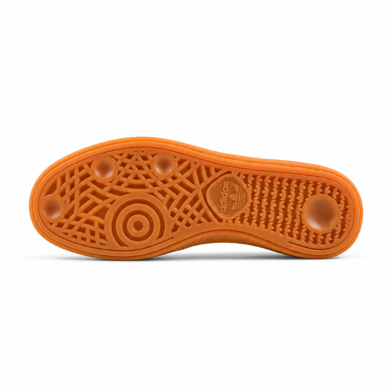 Adidas Handball Spezial ante cinzento claro azul cielo suela laranja vista inferior