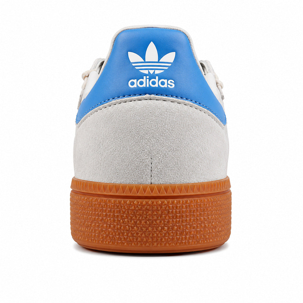 Adidas Handball Spezial ante cinzento claro azul cielo detalle contrafuerte trasero