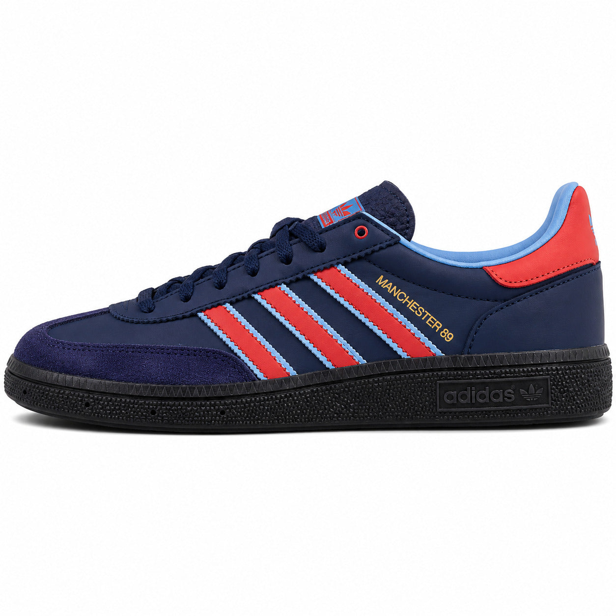 Adidas Handball Spezial Manchester 89 marino vermelho azul cielo lateral izquierdo