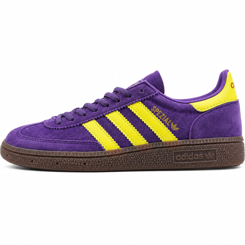Adidas Handball Spezial ante morado amarelo vista lateral derecha