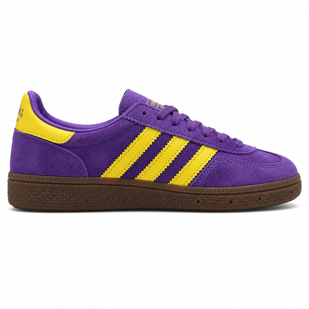 Adidas Handball Spezial ante morado amarelo vista lateral izquierda