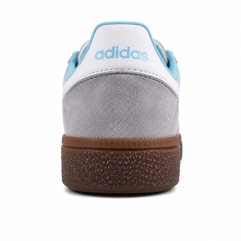 Adidas Handball Spezial Moscow cinzento branco azul cielo detalle contrafuerte trasero