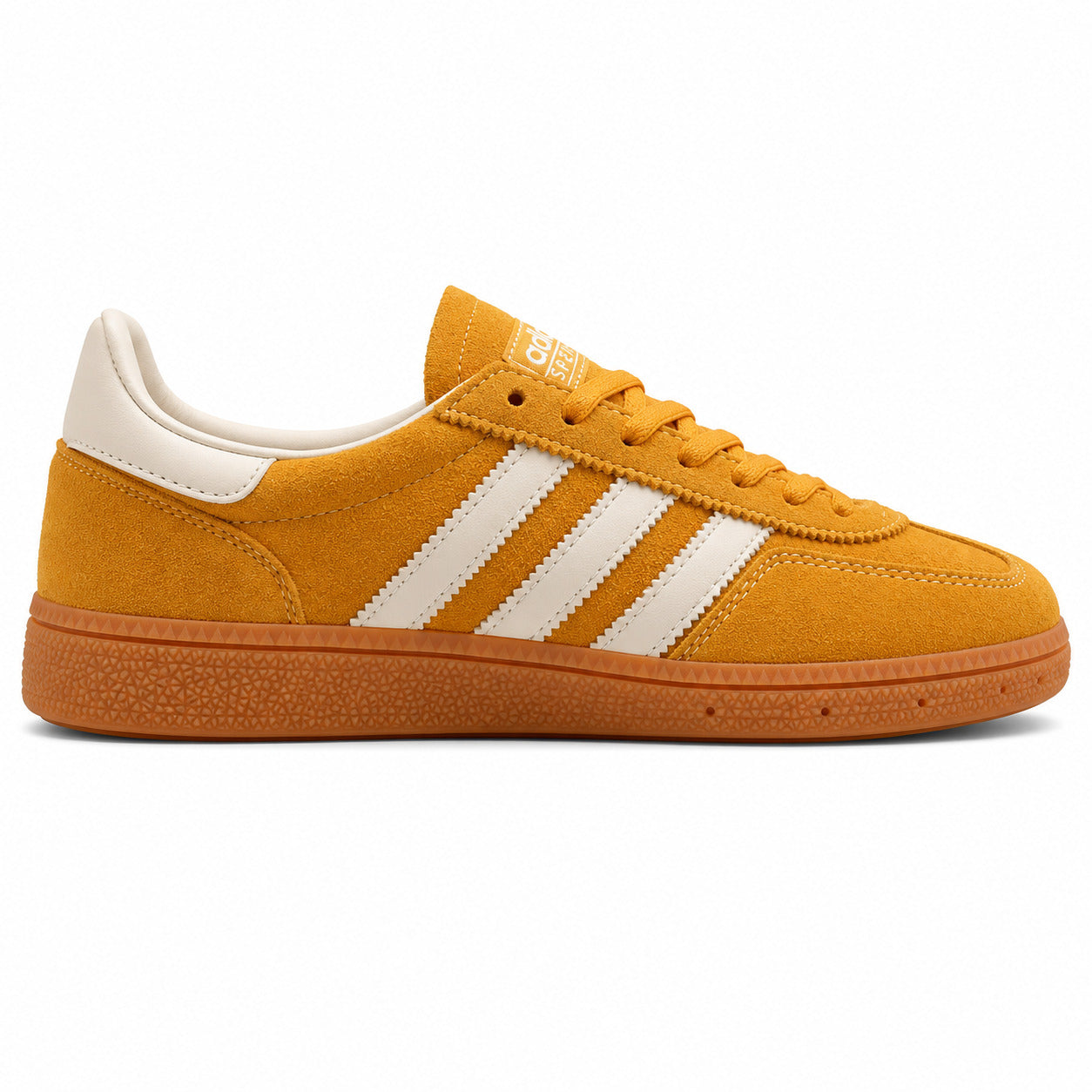 Adidas Handball Spezial ante mostaza crema vista lateral izquierda