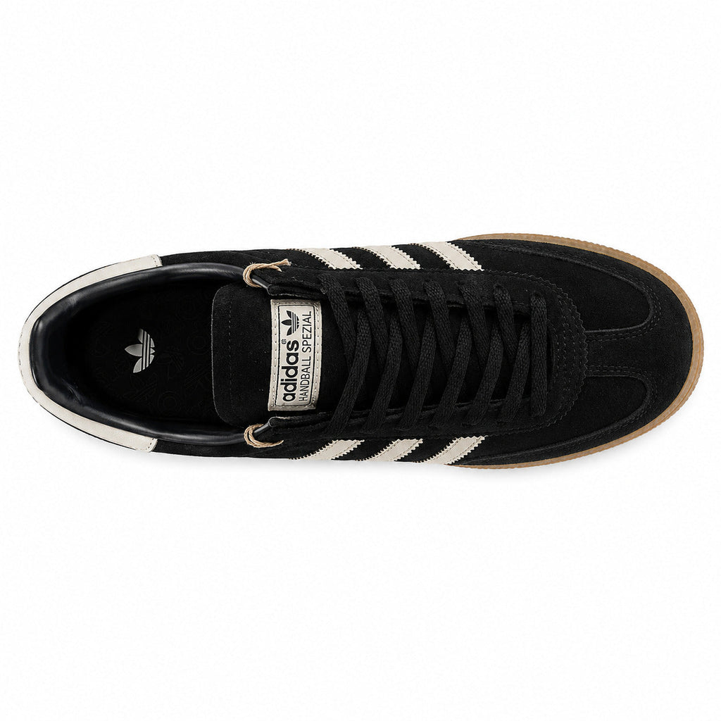 Adidas Handball Spezial ante preto animal print vista superior cordones