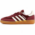 Adidas Handball Spezial pana burdeos crema lateral izquierdo suela borracha