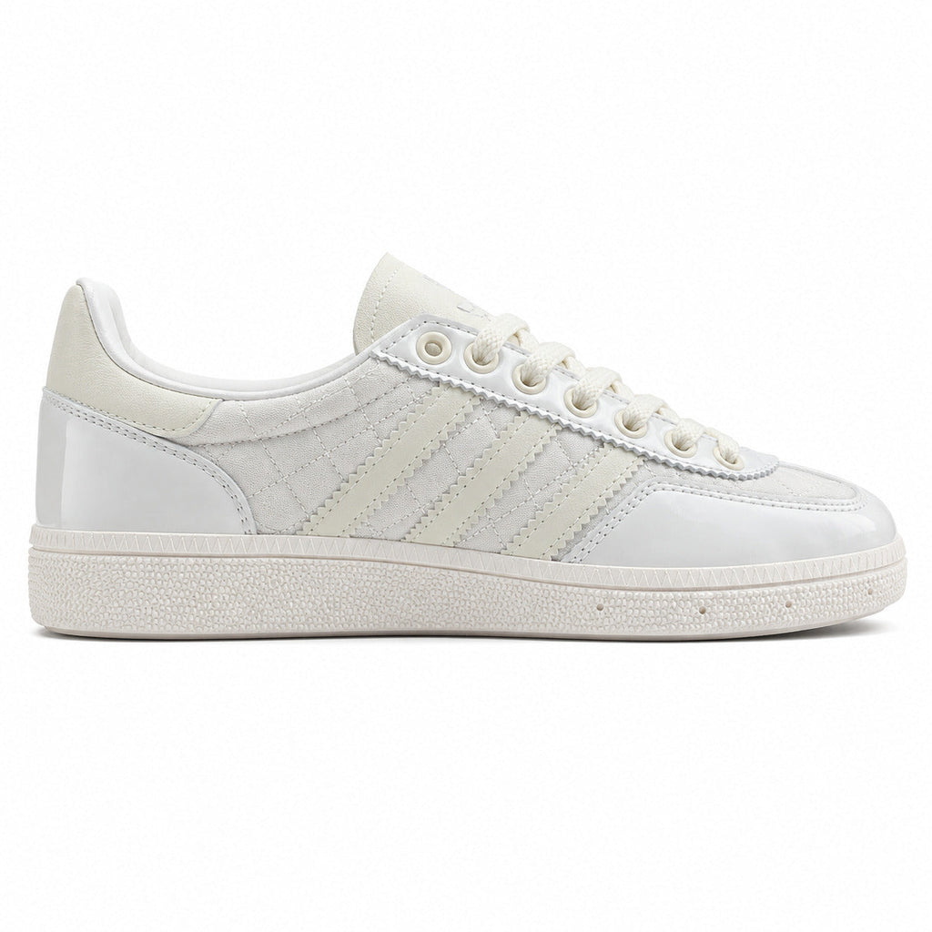 Adidas Handball Spezial prateado crema charol vista lateral izquierda