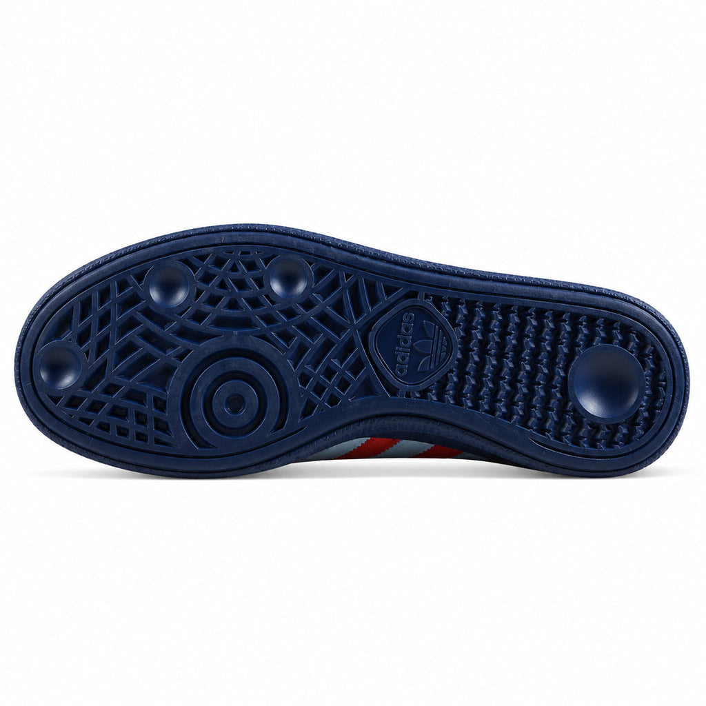 Adidas Handball Spezial x CP Company azul vermelho suela marino vista inferior