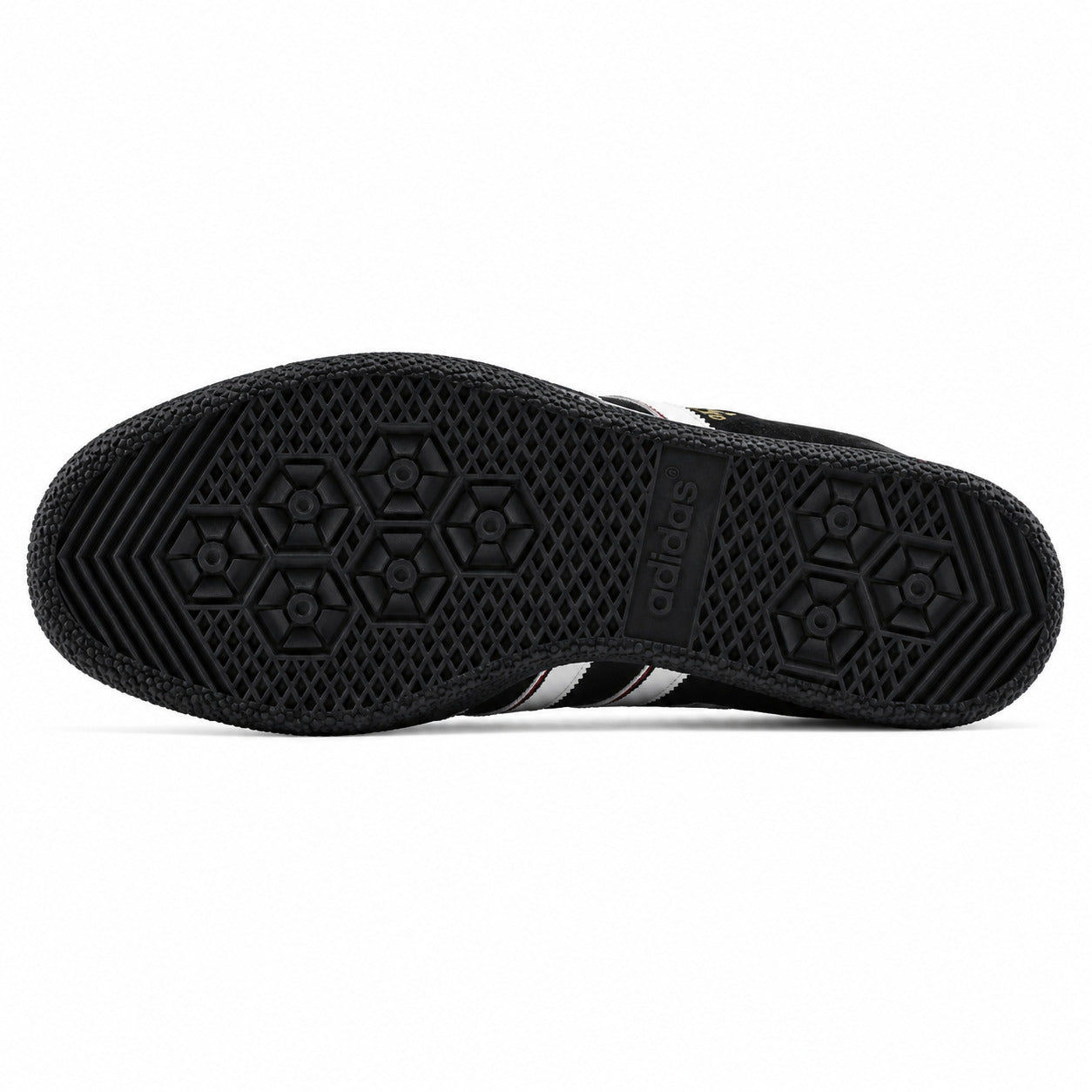 Adidas London 96 preto, suela negra vista inferior