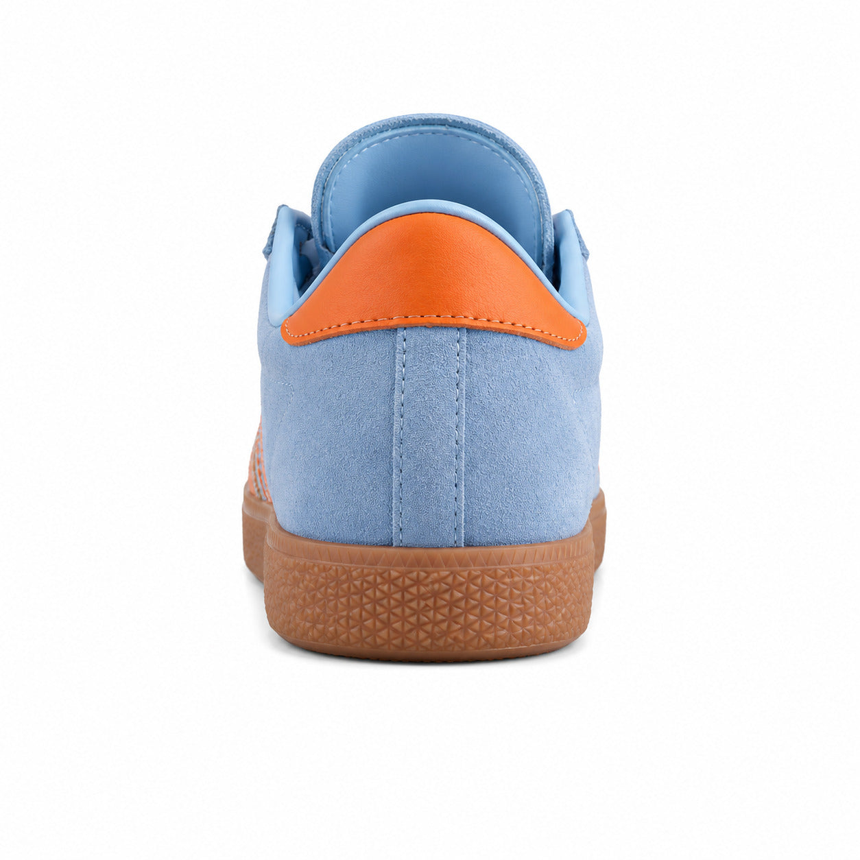 Adidas London azul cielo detalle talón laranja suela borracha