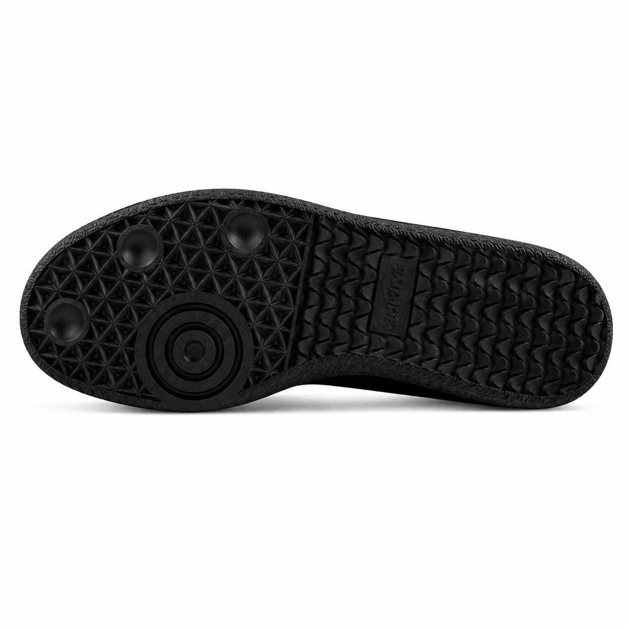Adidas Samba LT x Stüssy estampado vaca preto suela inferior negra