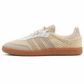 Adidas Samba OG crema arena crochet rafia lateral izquierdo borracha