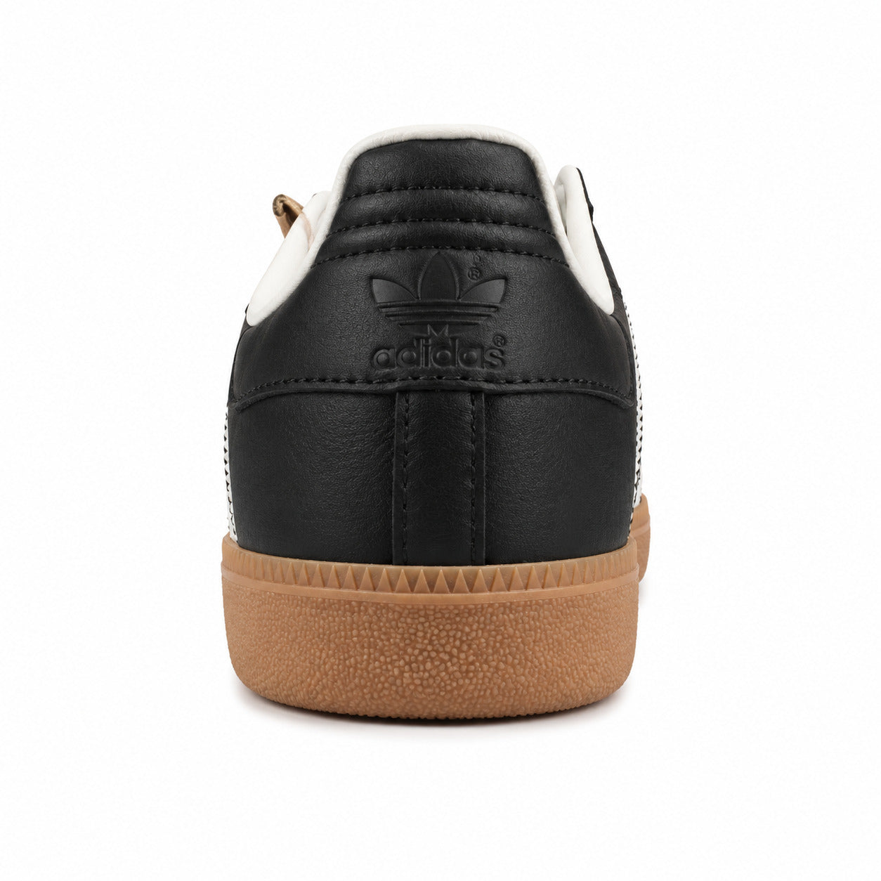 Adidas Samba OG castanho oscuro detalle talón logo adidas