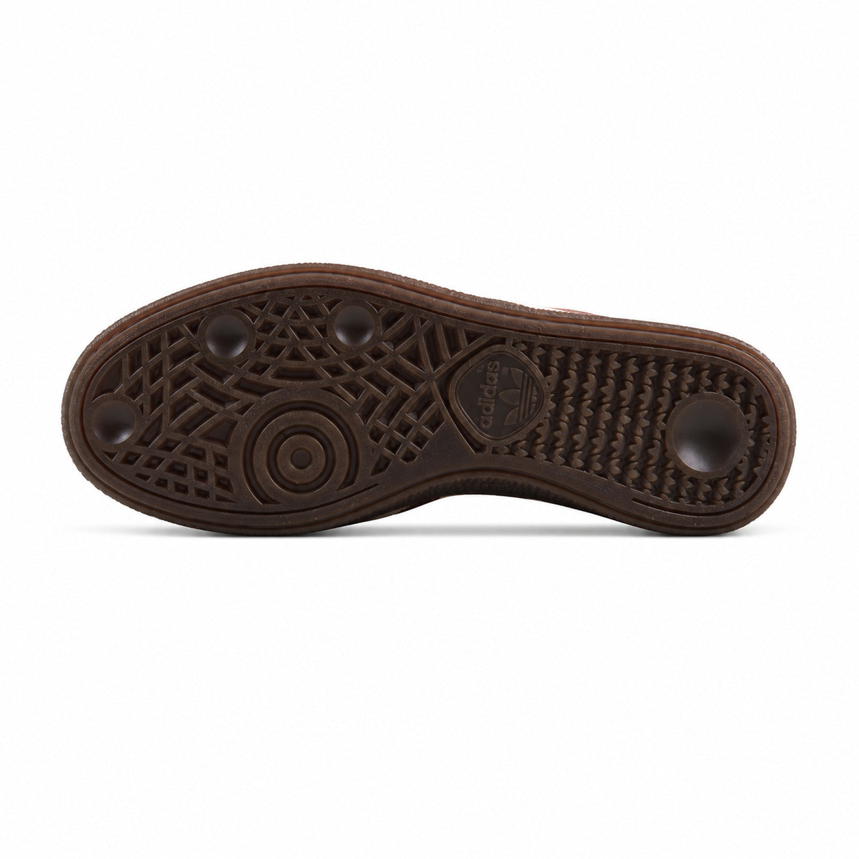 Adidas Samba Spezial castanho beige suela borracha oscura vista inferior