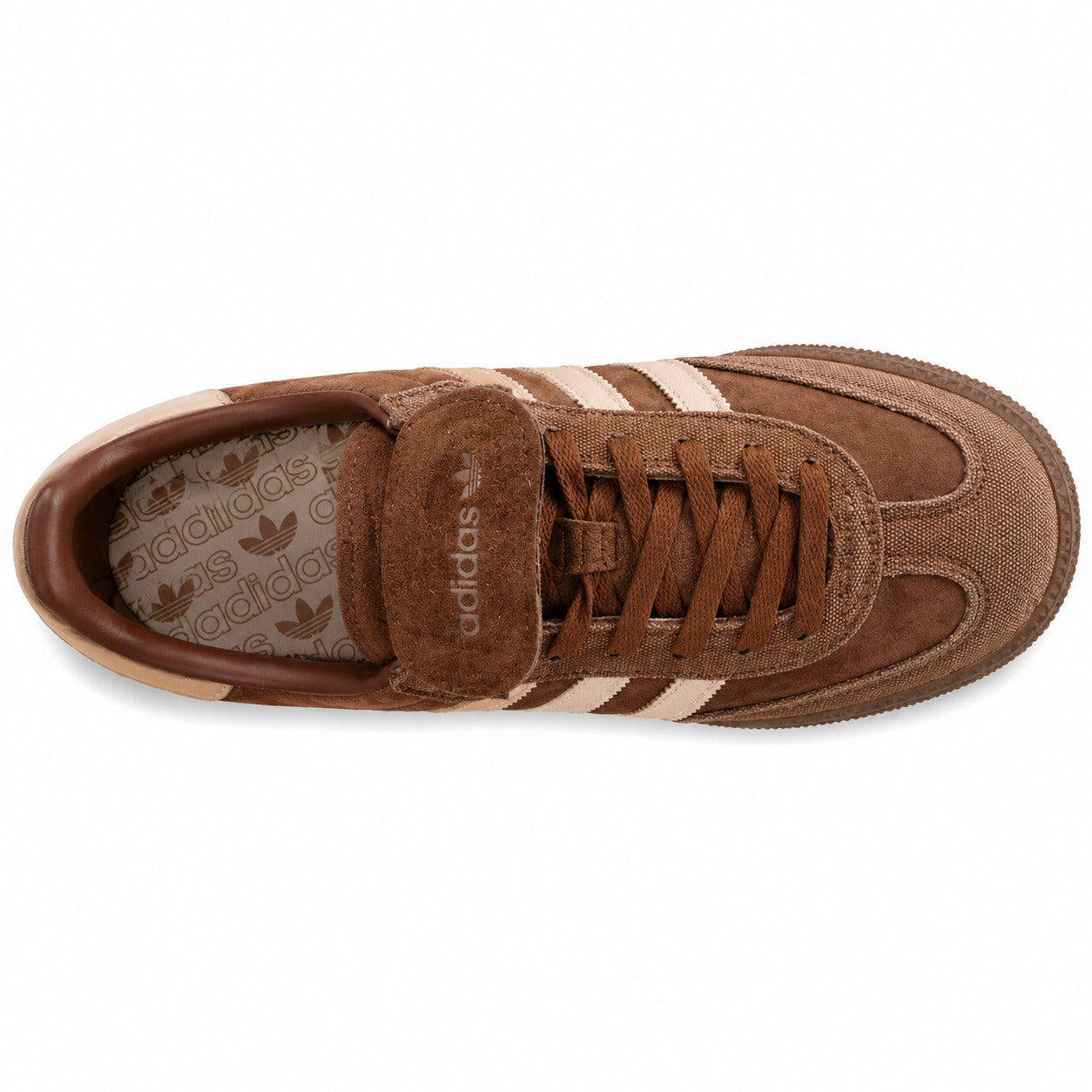 Adidas Samba Spezial castanho beige vista superior plantilla