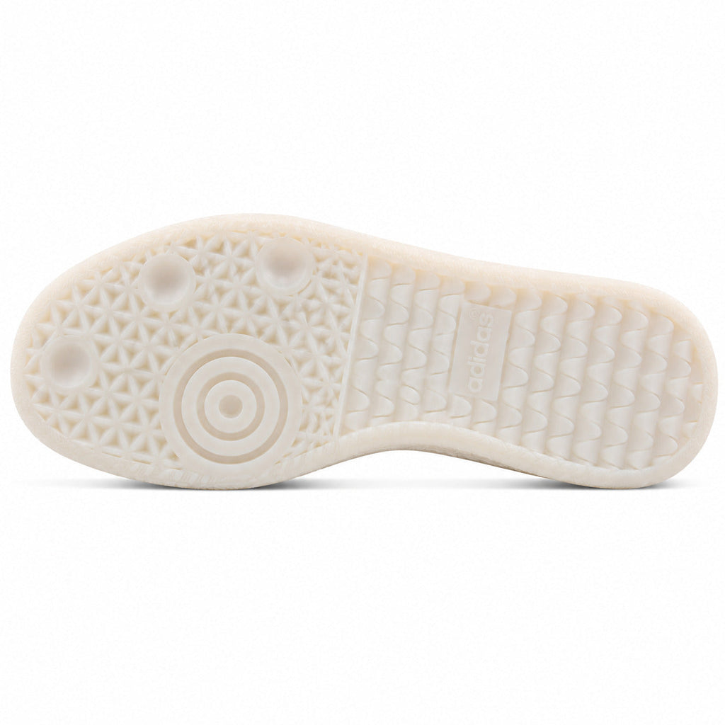 Adidas Samba XLG branco dourado suela plataforma crema vista inferior