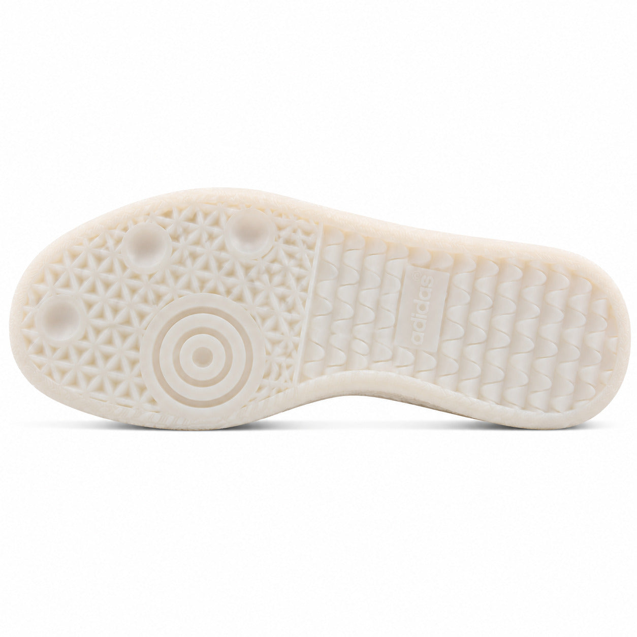 Adidas Samba XLG branco dourado suela plataforma crema vista inferior