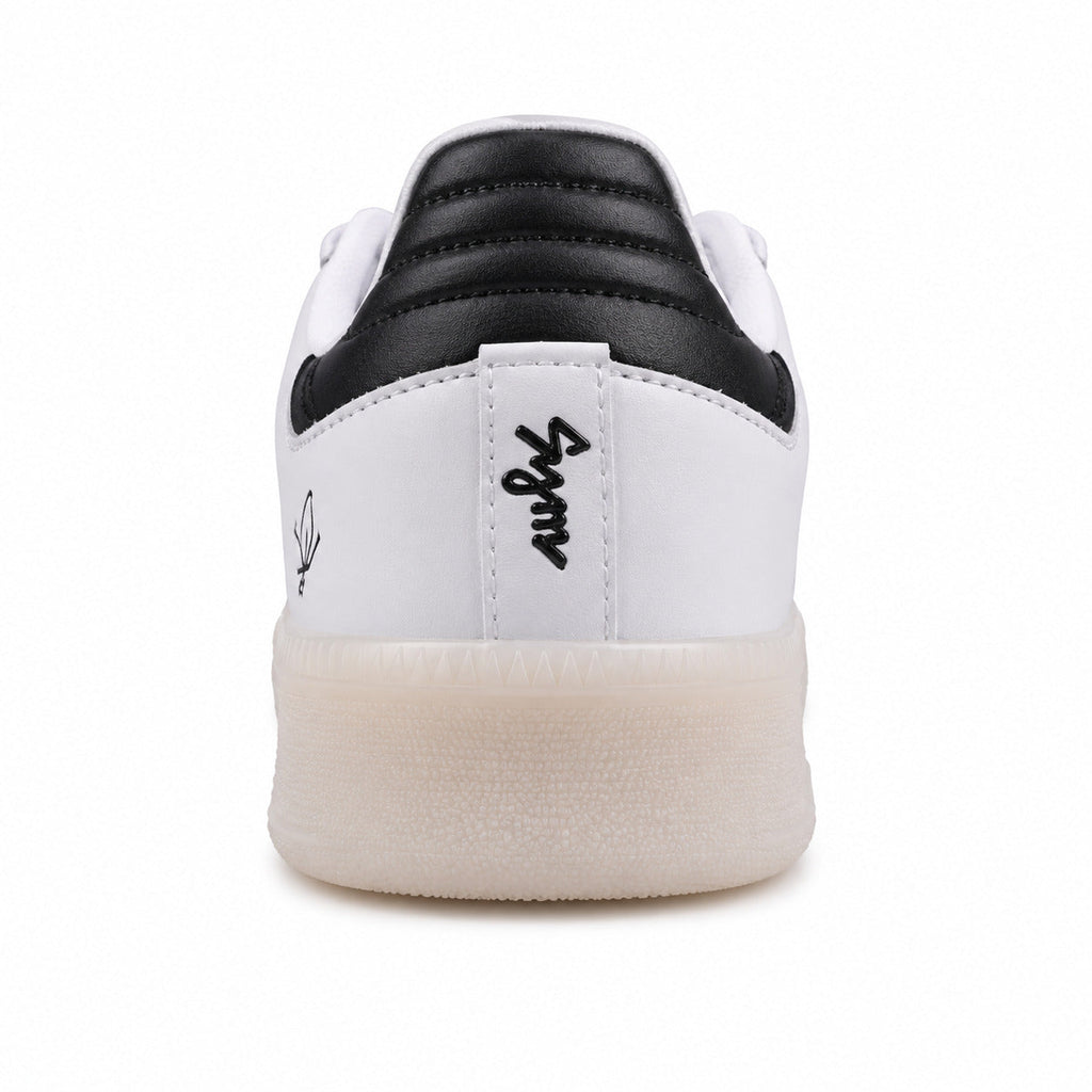 Adidas Samba XLG branco preto detalle talón mariposa suela plataforma