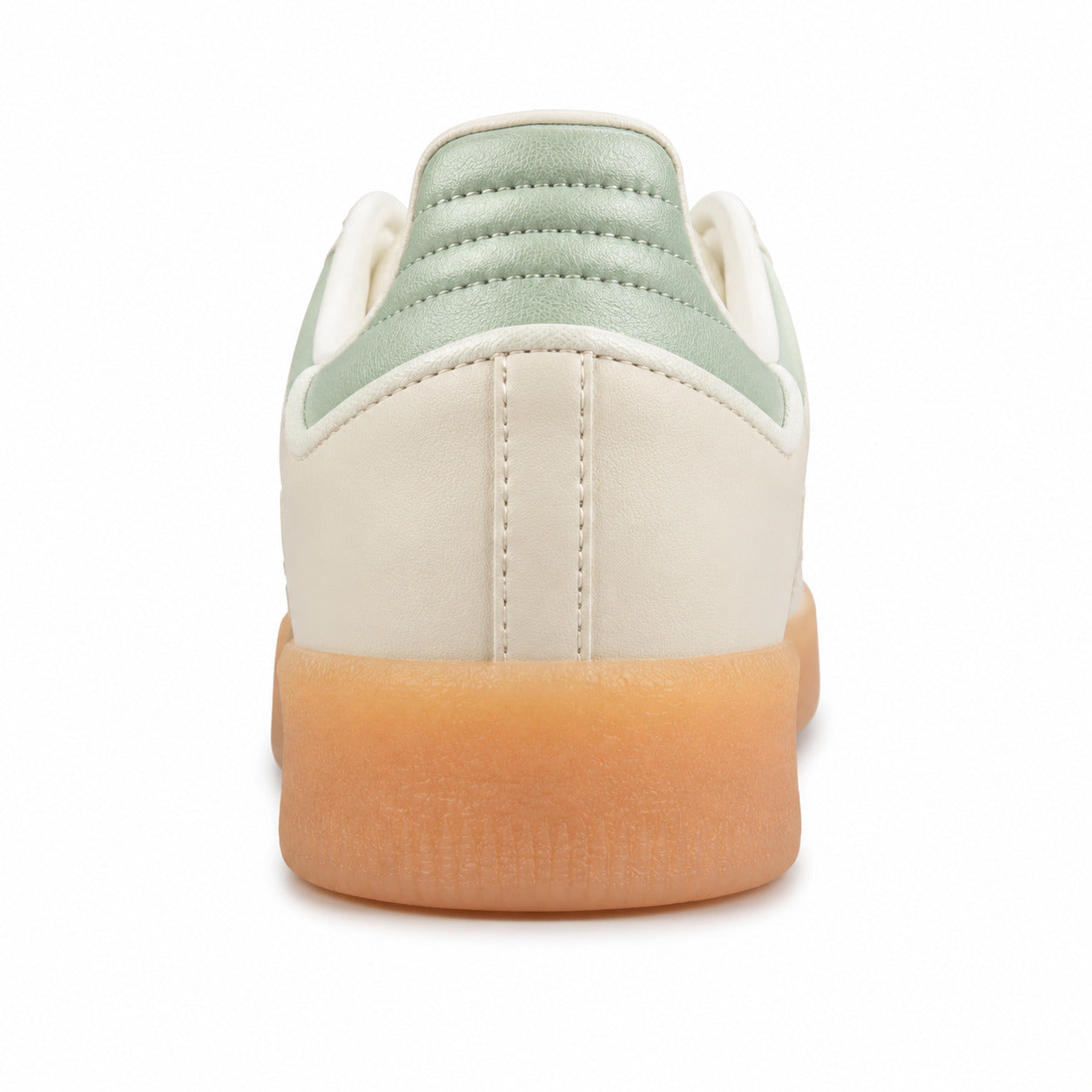 Adidas Sambae W crema detalle talón metalizado menta suela borracha ámbar