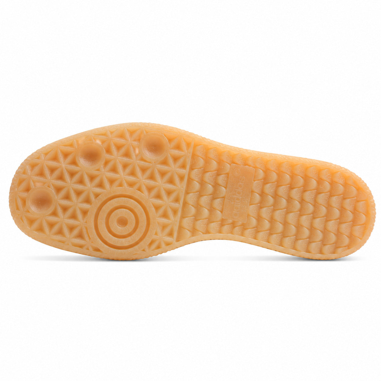 Adidas Sambae W cinzento hielo suela plataforma borracha ámbar vista inferior