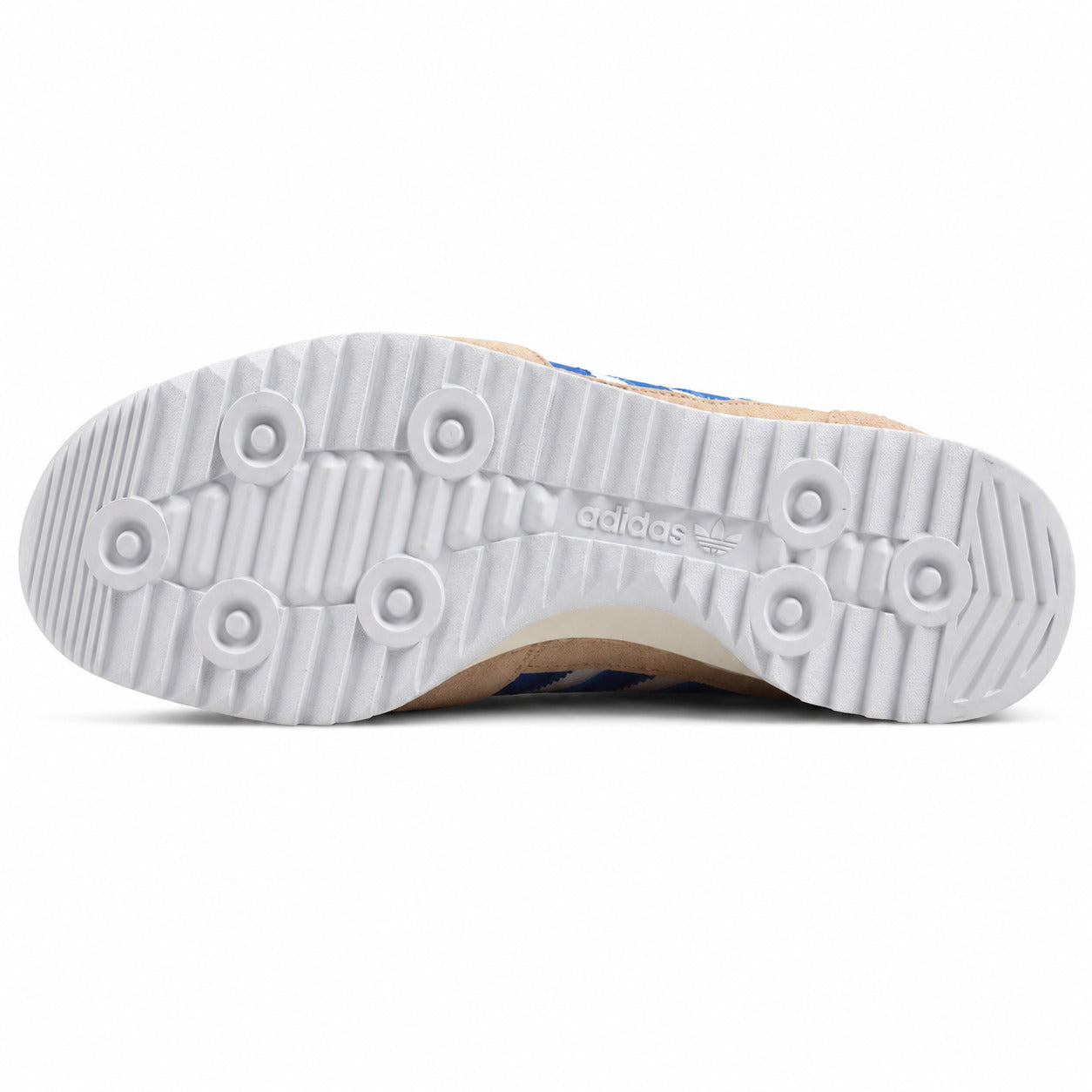 Adidas SL 72 branco suela ripple blanca patrón circular adidas vista inferior