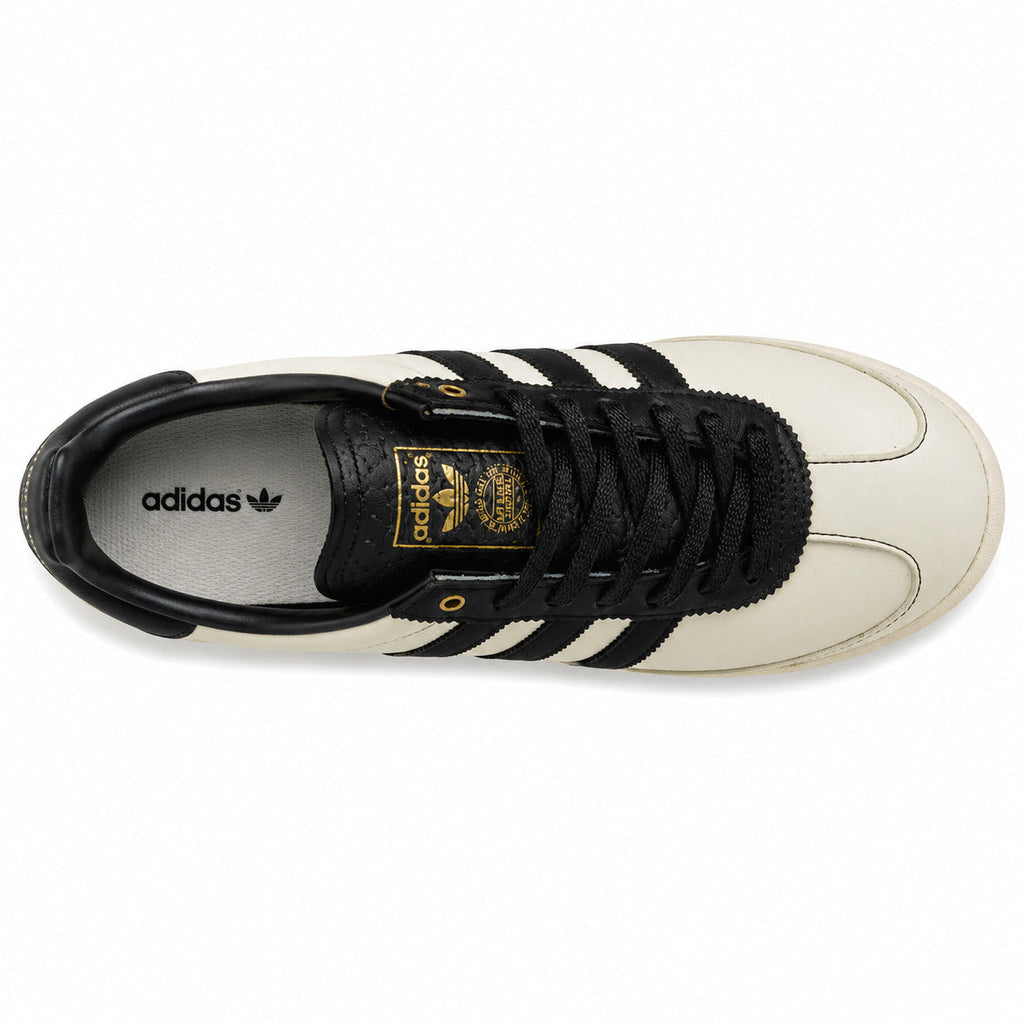 Adidas SL 72 RS crema preto cordones pretos medallón dourado vista superior
