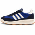 Adidas SL 72 RTN azul-marinho royal bandas crema plataforma boost perfil izquierdo