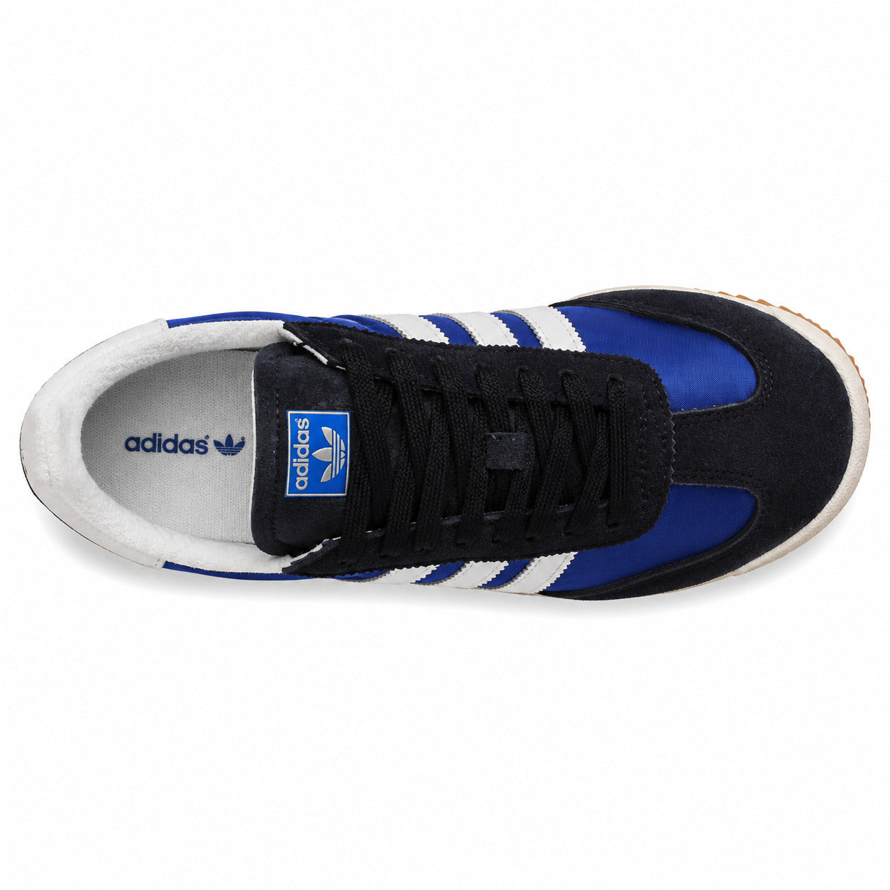 Adidas SL 72 RTN azul-marinho royal crema cordones pretos vista superior