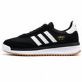Adidas SL 72 RTN preto nylon ante bandas blancas suela boost borracha perfil izquierdo