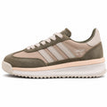 Adidas SL 72 RTN verde oliva beige bandas cinzento hielo mediasuela boost crema perfil izquierdo