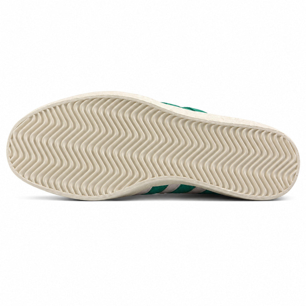 Adidas Taekwondo x Sporty Rich branco suela crema patrón ondulado zigzag vista inferior
