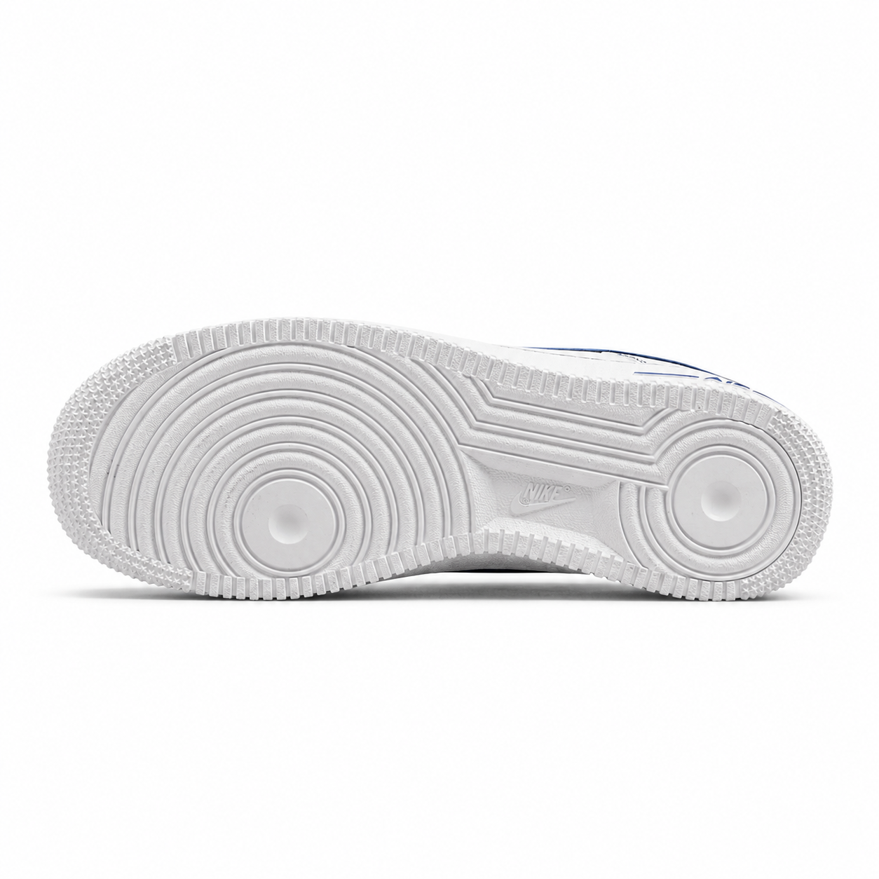 Nike Air Force 1 Low branco azul suela blanca